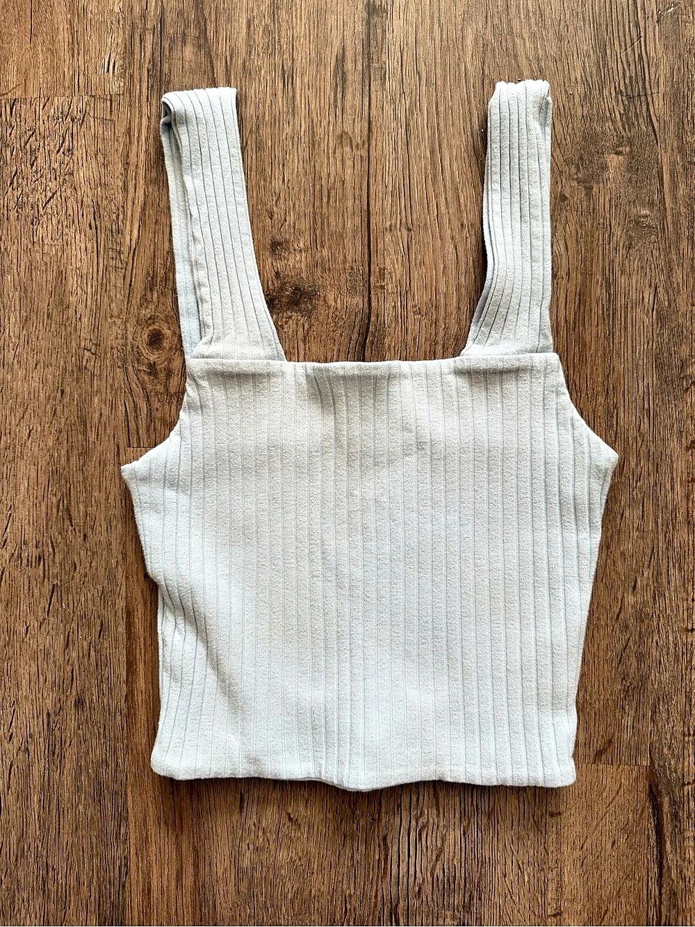 American Eagle Ribbed Tank Top in Light Blue Size XS